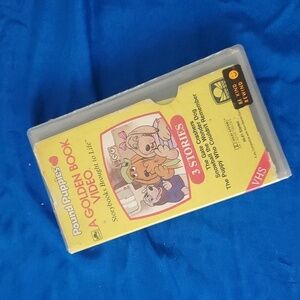 4/$20 UNTESTED Pound Puppies A Golden Book Story Time Video VHS 1986 3 S…
